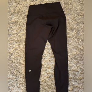 Lululemon wunder train leggings, black size 10, 25 inch inseam